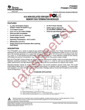 PTH05060YAS datasheet  